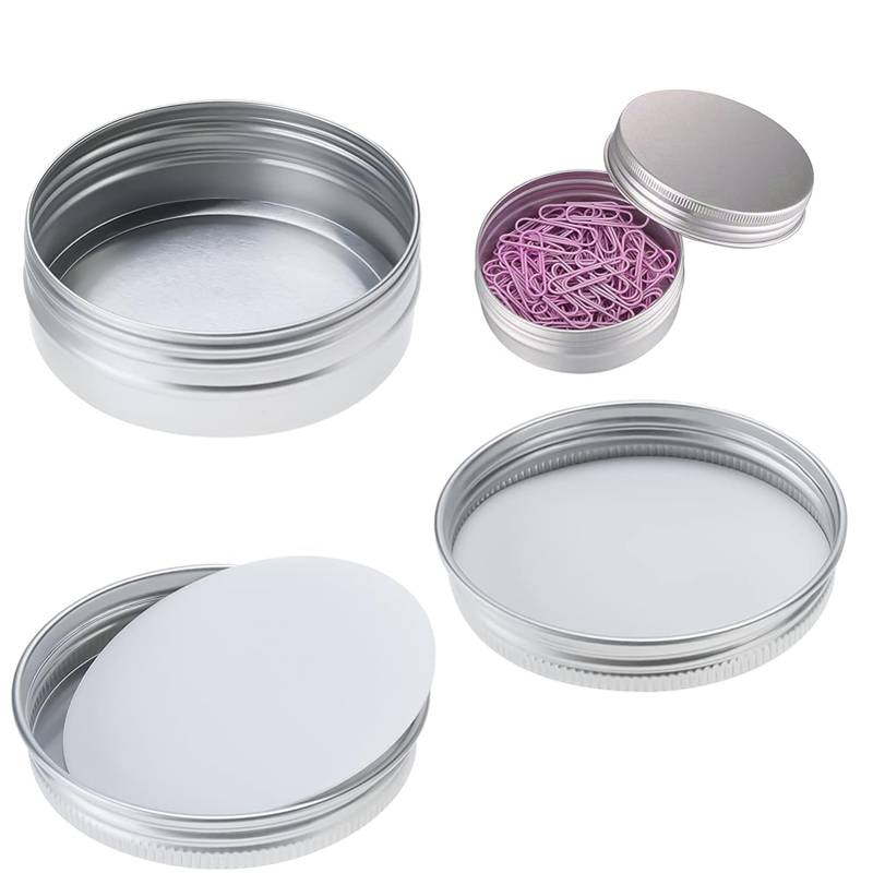1/5/10pcs 5-250ml Empty Silver - Tin Container Lid review and price