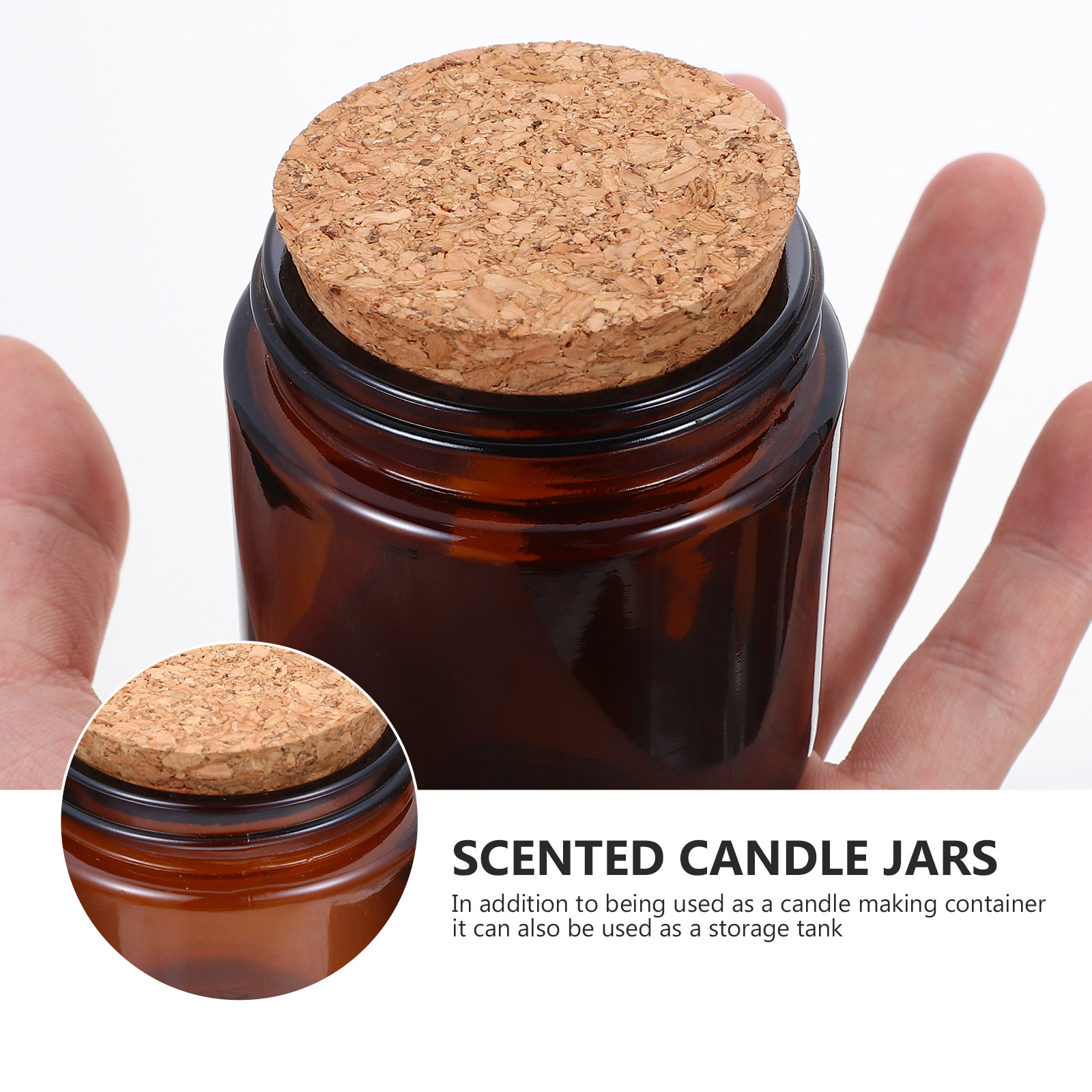 4Pcs Thick Glass Jar with Natu - Candle Making Jars With Lids review and price