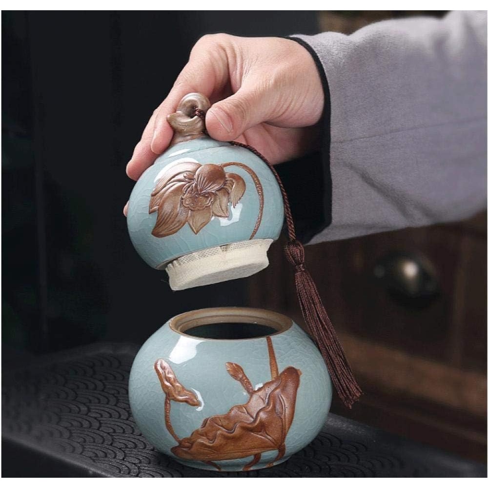 Airtight Lid Ceramic Tea Conta - Tin Container Lid review and price